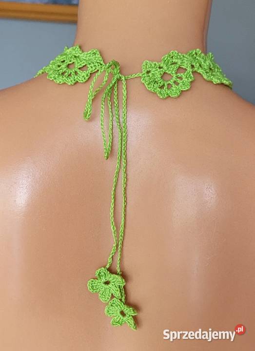 Zestaw choker i kolczyki szydełkowe Pleszew