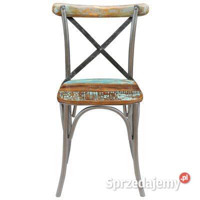 vidaXL Krzesła stołowe 6 lite drewno z Warszawa sprzedam