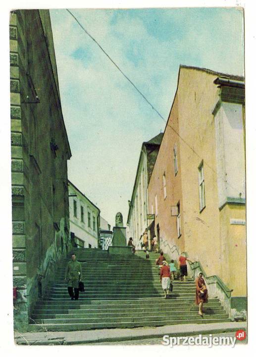 TARNÓW ULICA WIELKIE SCHODY POCZTÓWKA Krynki