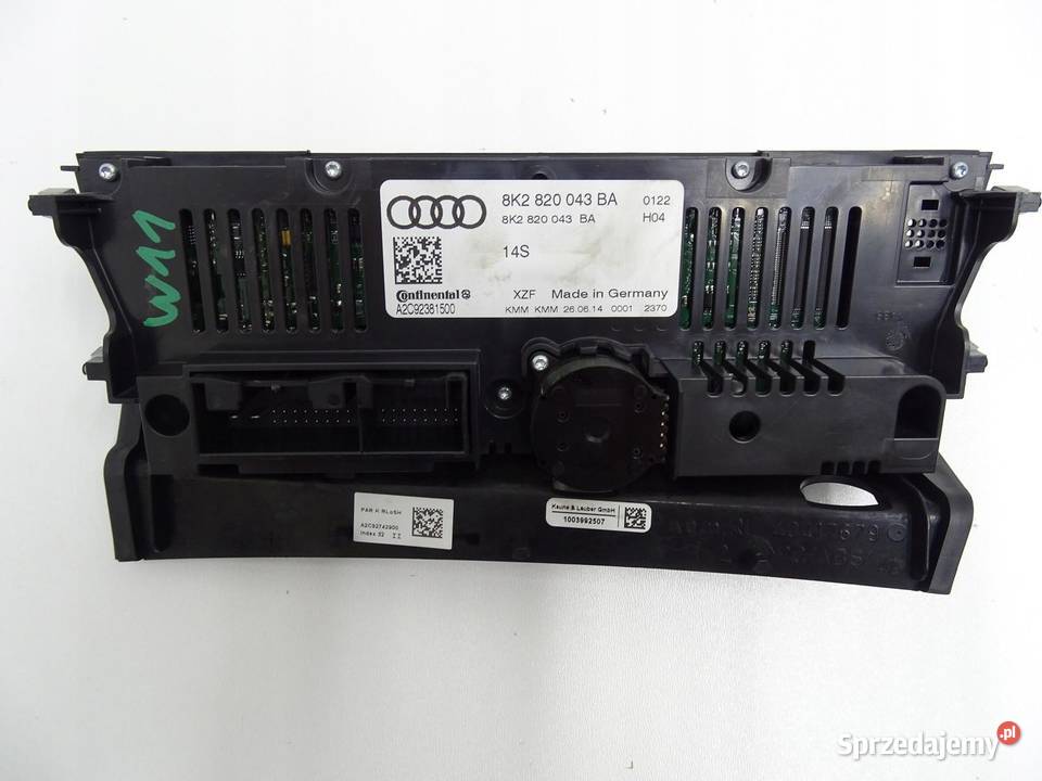 PANEL KLIMATYZACJI 8K2820043BA AUDI A4 B8 LIFT
