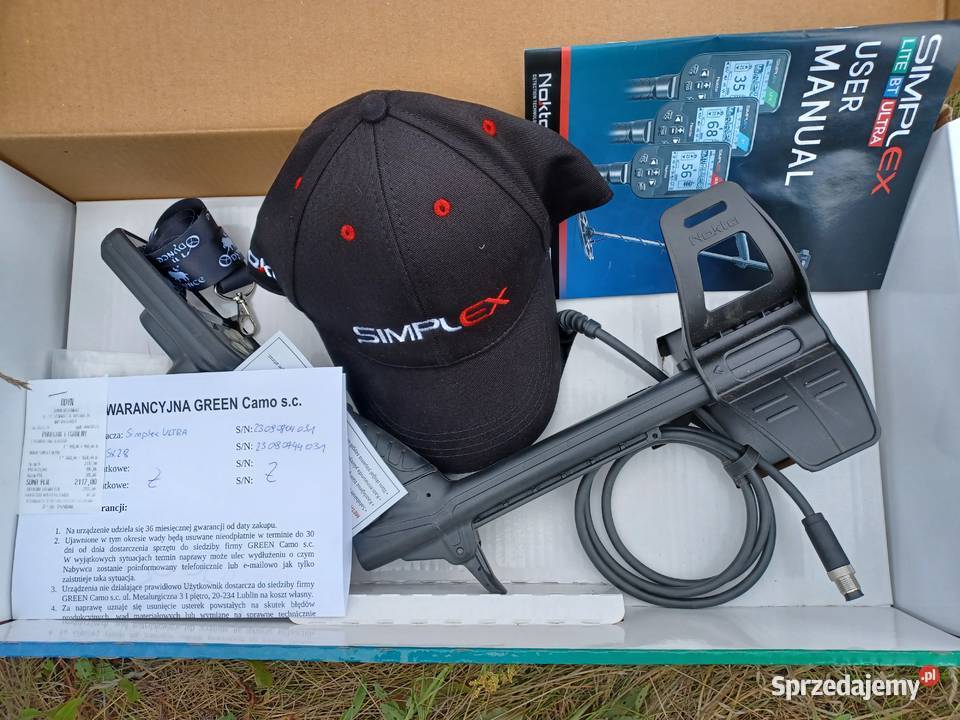 Wykrywacz Simplex Ultra na gwarancji stan Błaszki