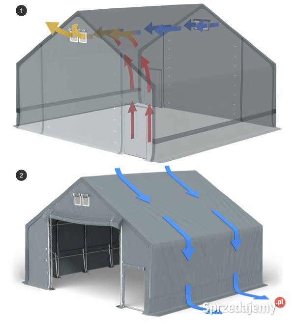 9x16x3m Namiot magazynowy hala przemysłowa mocna Katowice