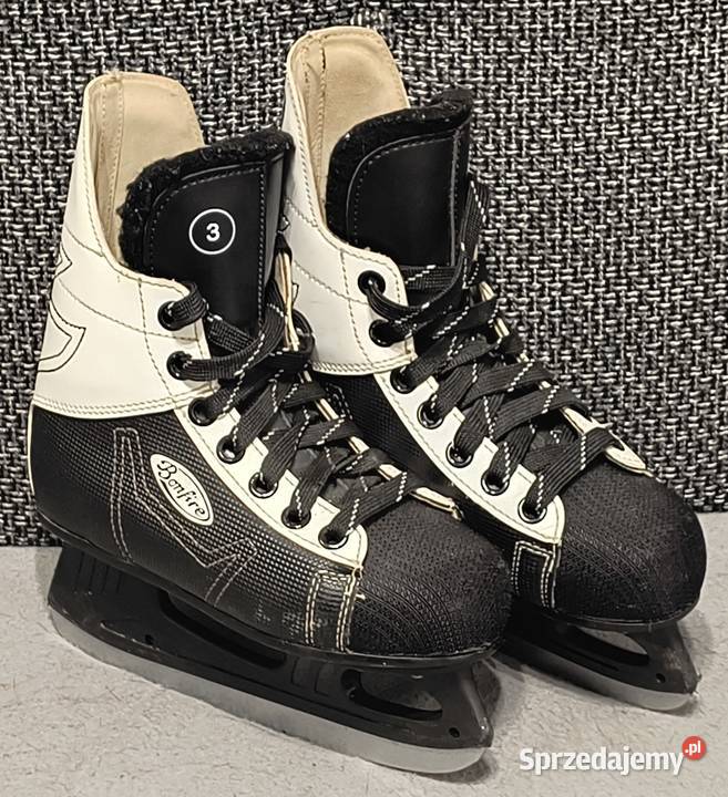 Łyżwy hokejowe rozmiar 35 wkładki 225 Skóra łódzkie Piotrków Trybunalski