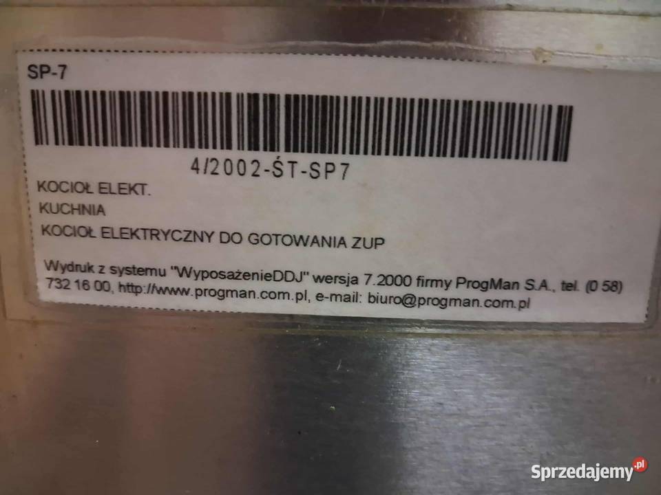 Kocioł elektryczny 150l Gastronomia Chorzele sprzedam