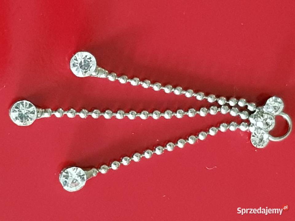 wisiorek cyrkonie łańcuszek zawieszka Kielce
