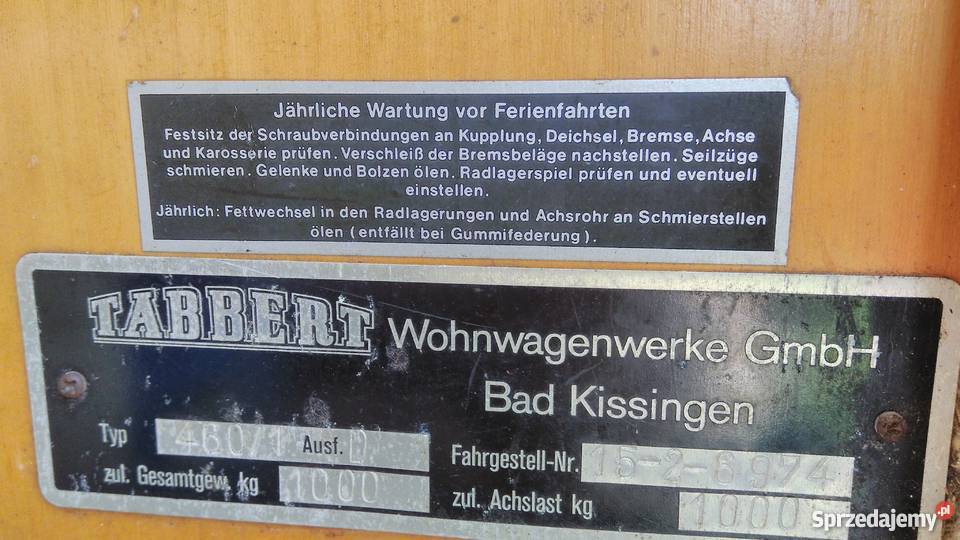 Tanio Przyczepa kempingowa używana stan Srokowo