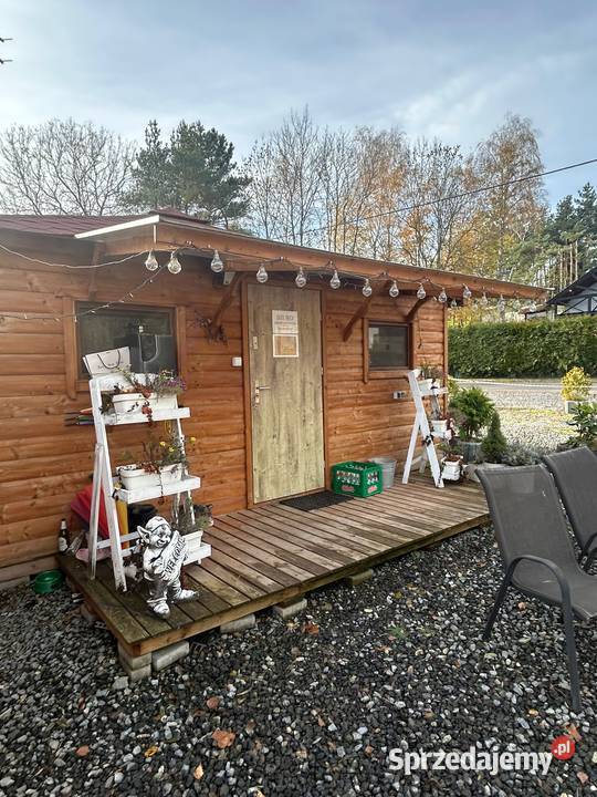 Domek 5 x 5 drewniany ocieplany w całości z