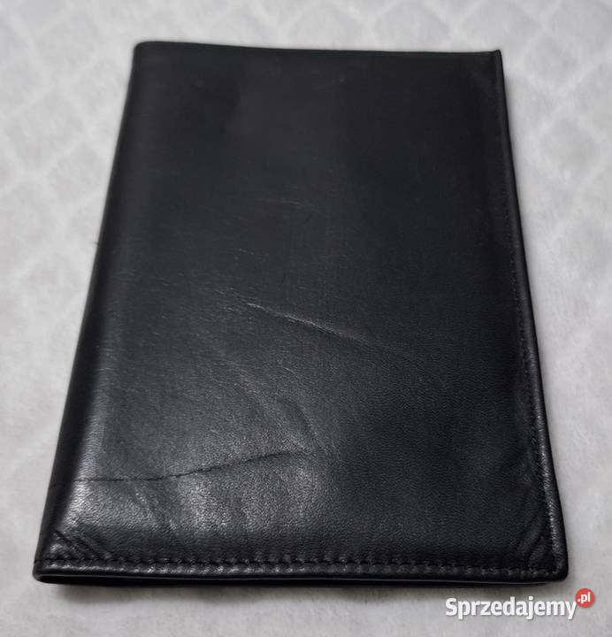 Portfel czarny wkładka na dokumenty 105x21 Czeladź sprzedam