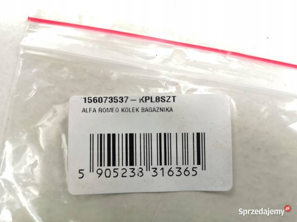 KOŁKI PODŁOGI BAGAŻNIKA 8 ALFA ROMEO 159 0511 sprzedam