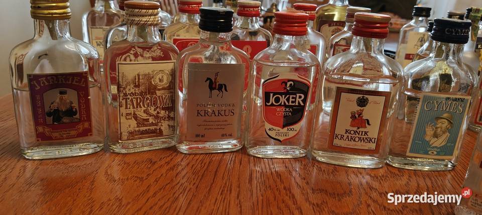 Kolekcja alkoholi miniaturek Polmos lubelska