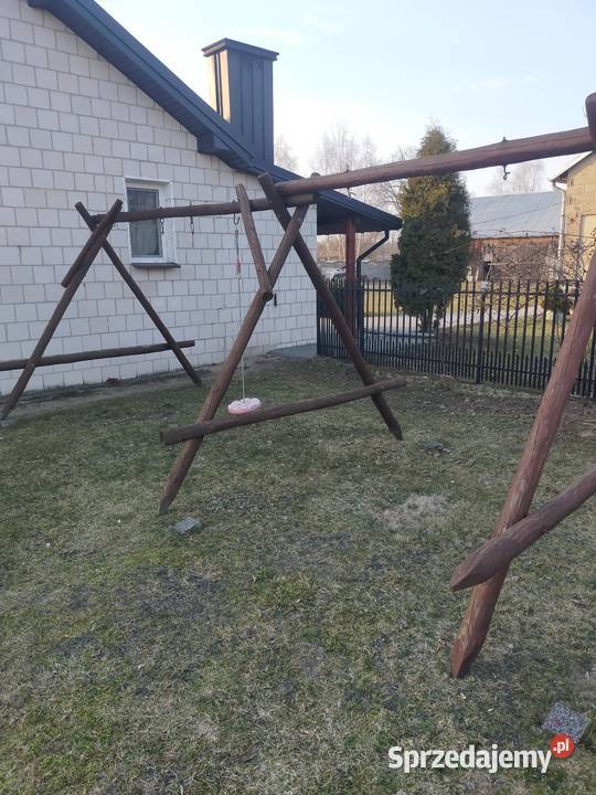 Huśtawka podwójna duża drewno mazowieckie