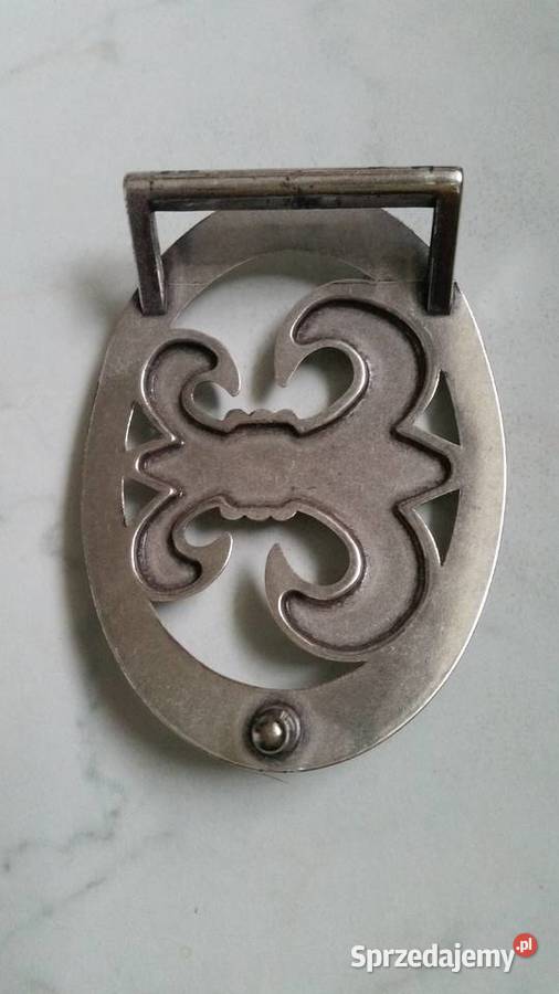 Metalowa klamra do paska harcerska lilijka