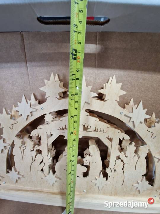Rękodzieło z drewna ozdoba świateczna świecąca Rybnik sprzedam