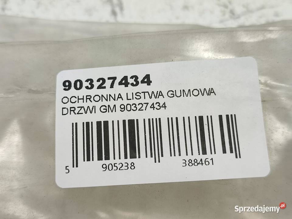 LISTWA GUMOWA DRZWI PRAWY PRZÓD OPEL CORSA A