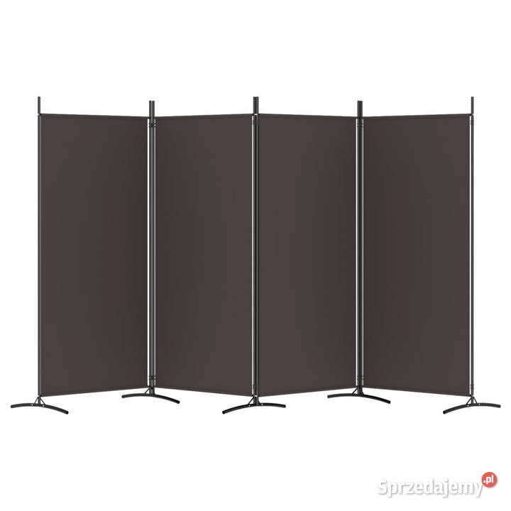 Parawan 4panelowy brązowy 346x180 tkanina Warszawa