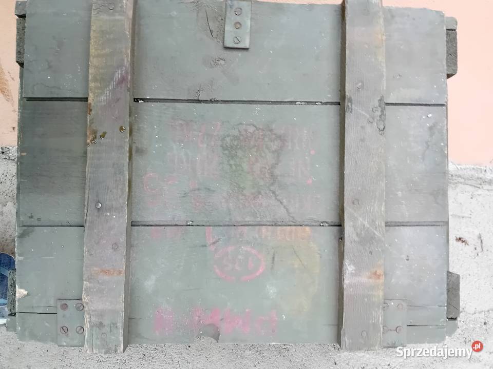 Skrzynka amunjcyjna drewniana Militaria podkarpackie
