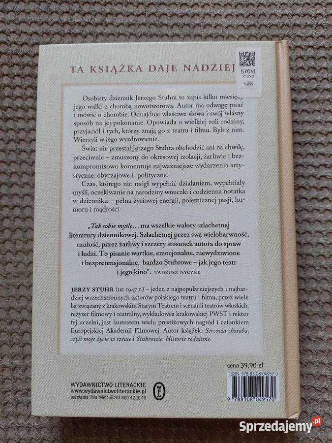 Jerzy Stuhr Tak sobie myślę Kraków