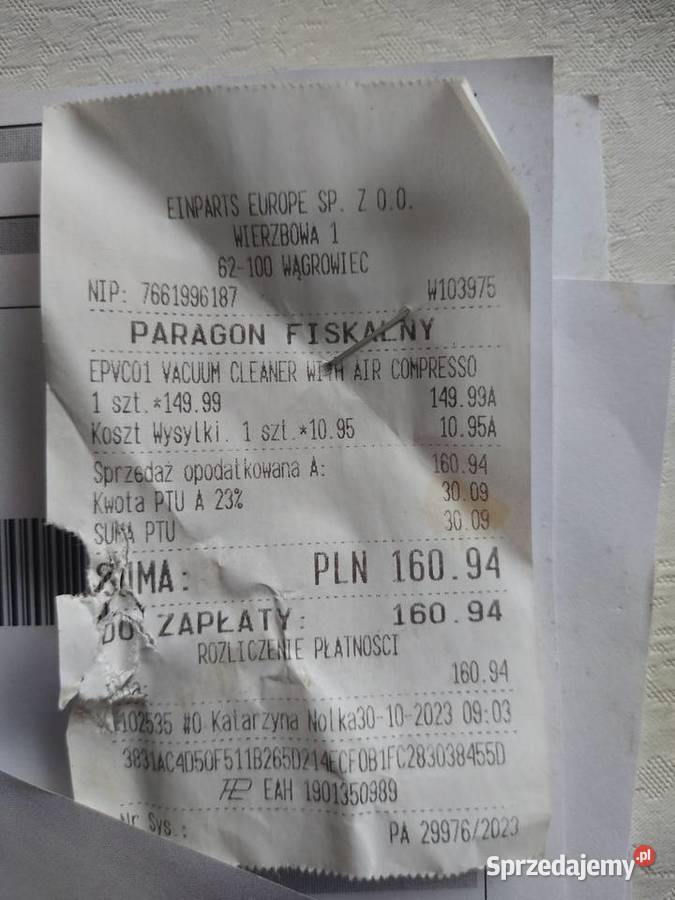 Odkurzacz samochodowy Pleszew