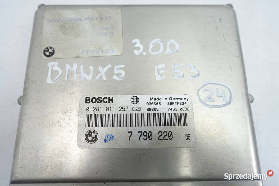 BMW X5 E53 30 D KOMPUTER SILNIKA sterownik MODUŁ lubelskie Janów
