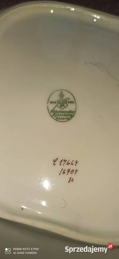 Serwis obiadowy Hutschenrouther Fiołki na białej Gdańsk