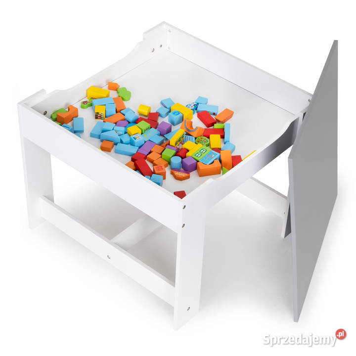 Meble dzieci zestaw drewniany stół 2 krzesła Smogorzów sprzedam