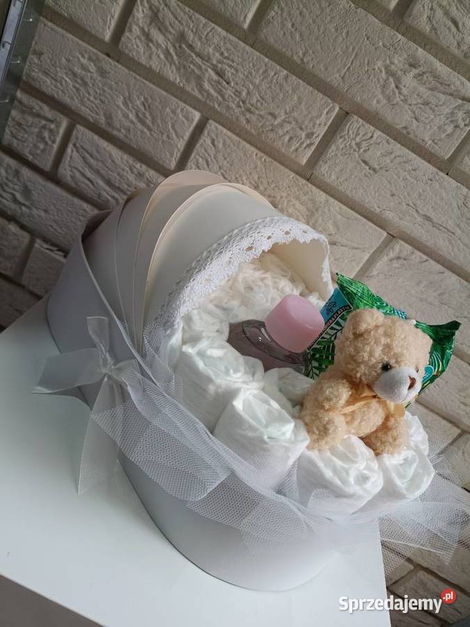 Prezent dziecka Bukiet z pampersów Prezent na wielkopolskie Ratyń