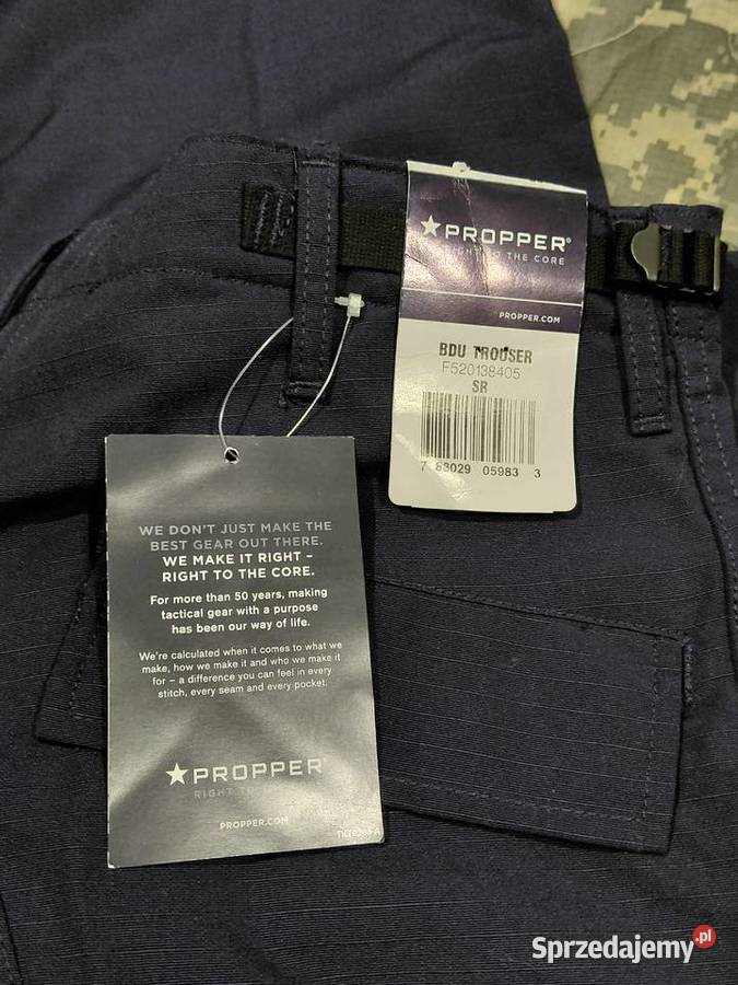 Spodnie BDU PROPPER Navy Blue ripstop small Militaria dolnośląskie Wrocław