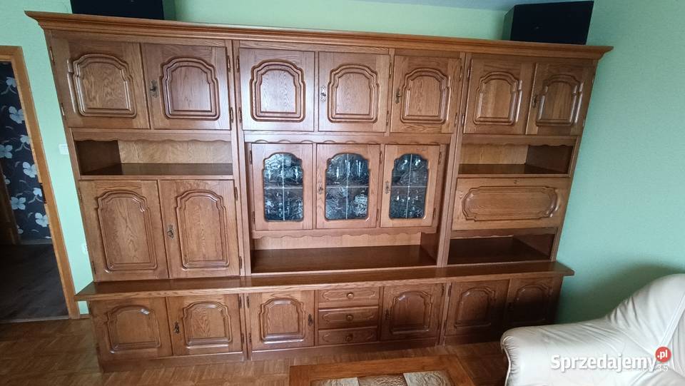 Meblościanka Dębowa 20 kilometrów Transport 338cm Mysłowice sprzedam