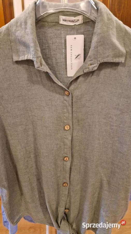 Koszula Collection L XL nowa z metką lniana 3/4 Lublin