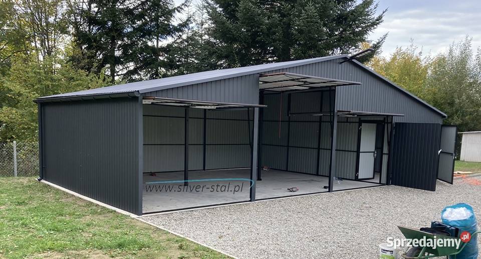 Garaż blaszany 12x6m 11x6 Silverstal Garaże RAL Sandomierz