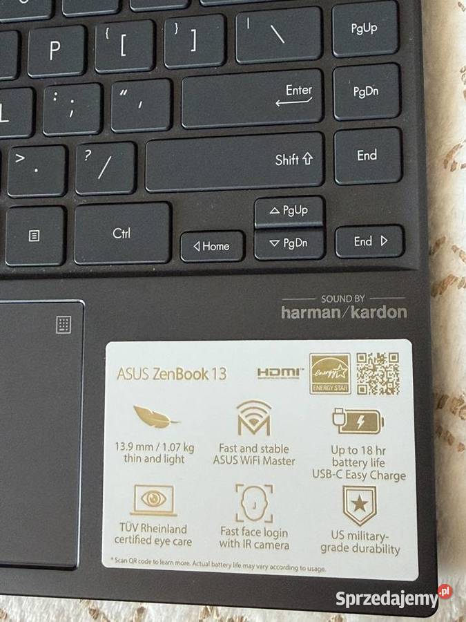 Laptop ASUS ZenBook 13 sprzedam