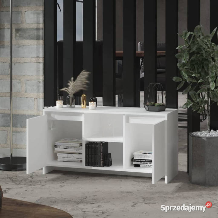 Szafka pod TV biała 102x375x525 materiał