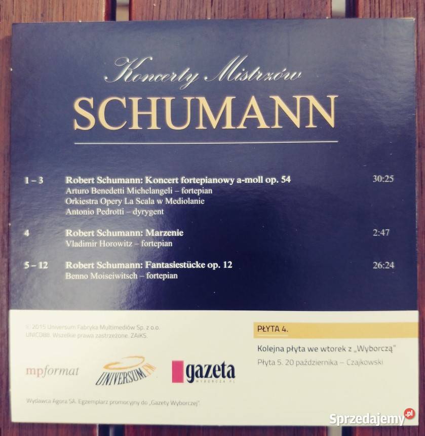 CD Koncerty Mistrzów Schumann CD Milanówek sprzedam