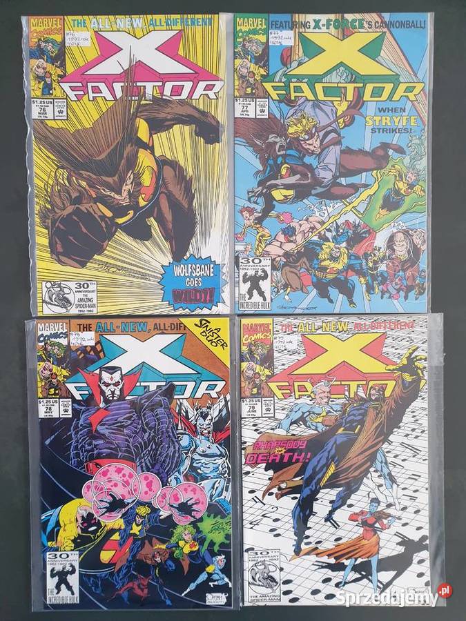 XFactor kolekcja 30 oryginalnych komiksów Marvel Gdynia sprzedam