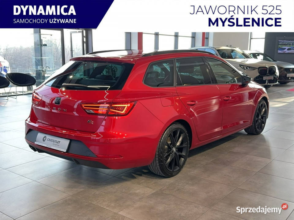 Seat Leon Sportstourer FR 20TSI 190 DSG 2019 r s czerwony Myślenice