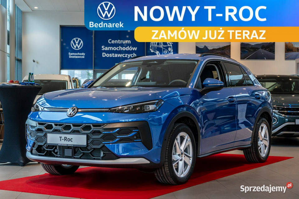 Volkswagen TRoc Wersja Life 15 eTSI 150 DSG lakier metallic Łódź