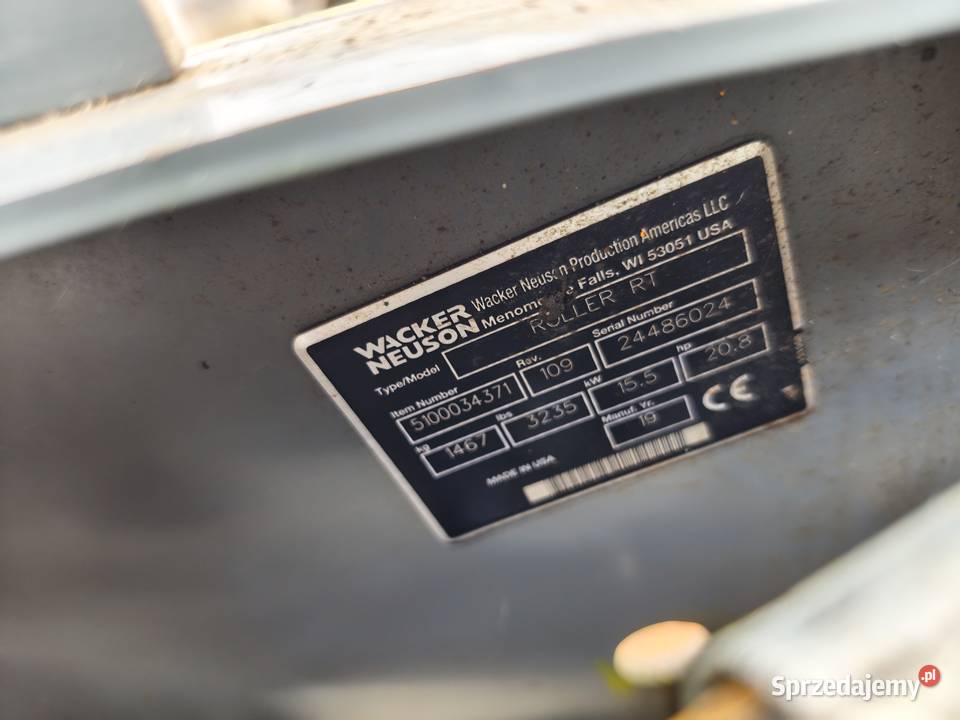 2019r Wacker Neuson RTX82SC3 RT82 walec Żywiec sprzedam