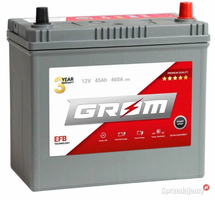 Akumulator GROM EFB STARTSTOP 45Ah 460A Japan osobowe Wałbrzych sprzedam