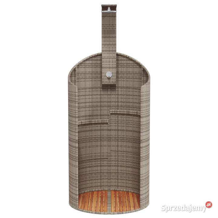Prysznic ogrodowy szary 100x100x2415 polirattan mazowieckie