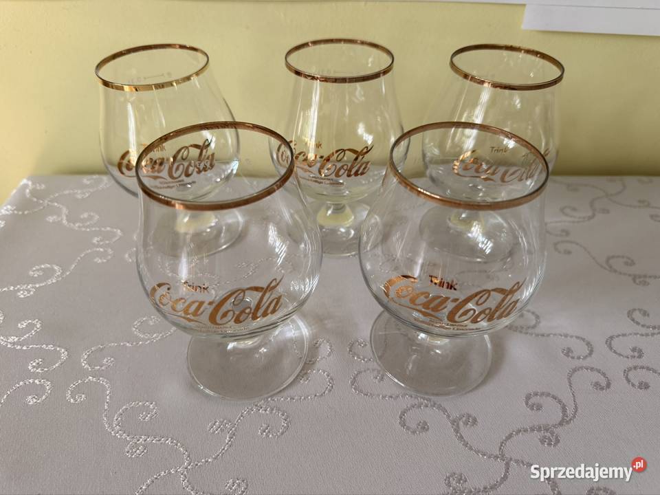 Szklanki CocaCola Retro Złote Lata 70 Zestaw 5 Czerwionka-Leszczyny