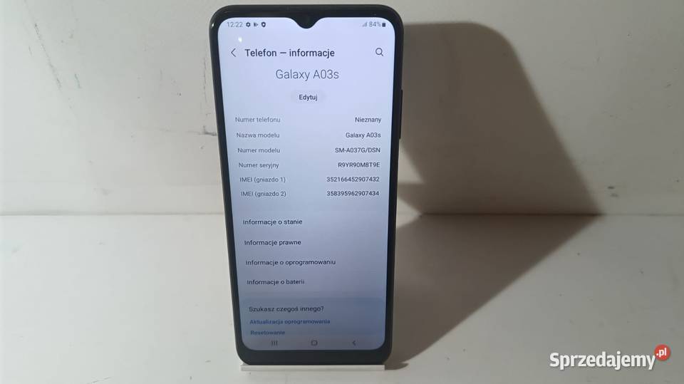 Smartfon SAMSUNG Galaxy A03s 332GB sprzedam