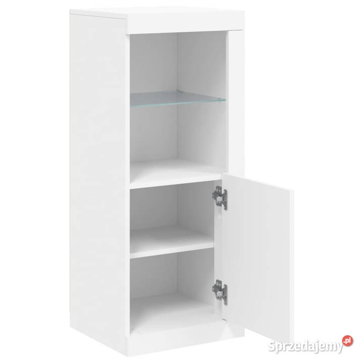 Szafka z oświetleniem LED biała 41x37x100 Warszawa