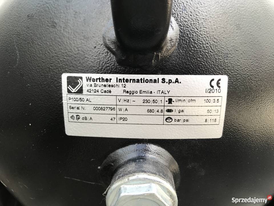 Kompresor olejowy werther cichy FV 230V Elektryczne Milicz