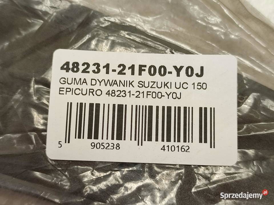 GUMA DYWANIK PRAWY TYŁ SUZUKI UC 125 150 EPICURO