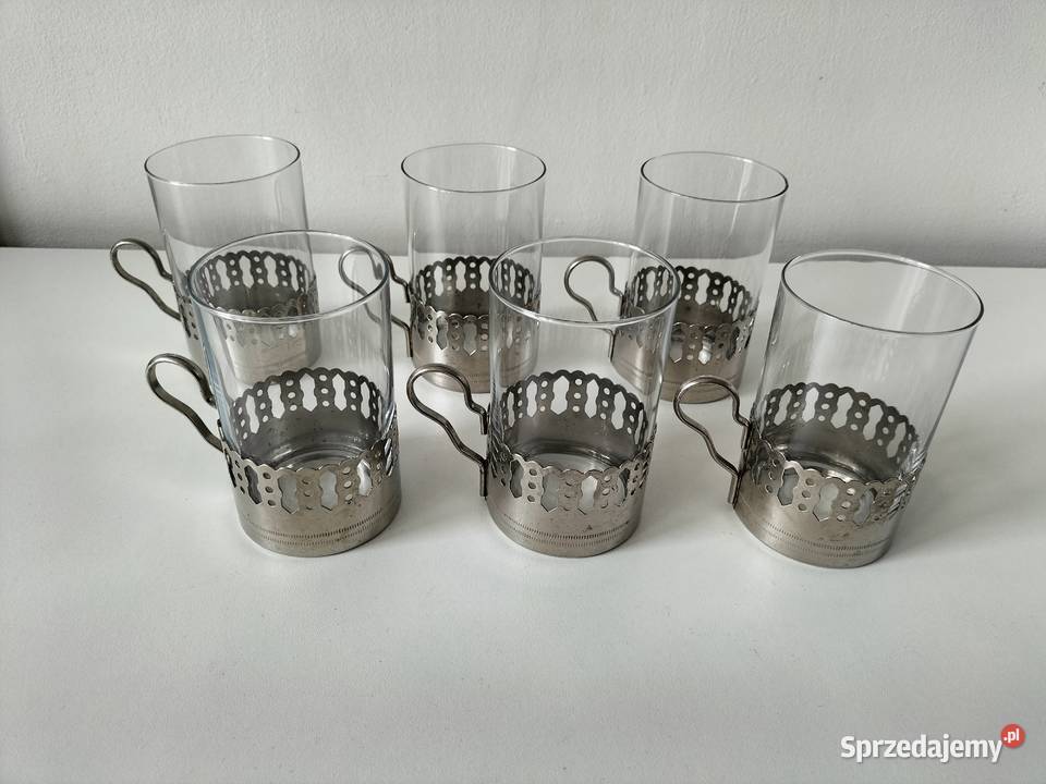 Koszyczki uchwyty na szklanki PRL 15