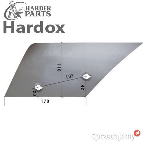 Odkładnia przedpłużka HARDOX Z2335703L do pługa Suwałki