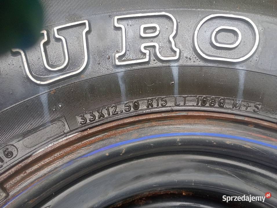 Komplet kół i opon 33 cale jeep Cherokee xj 40B Bolszewo