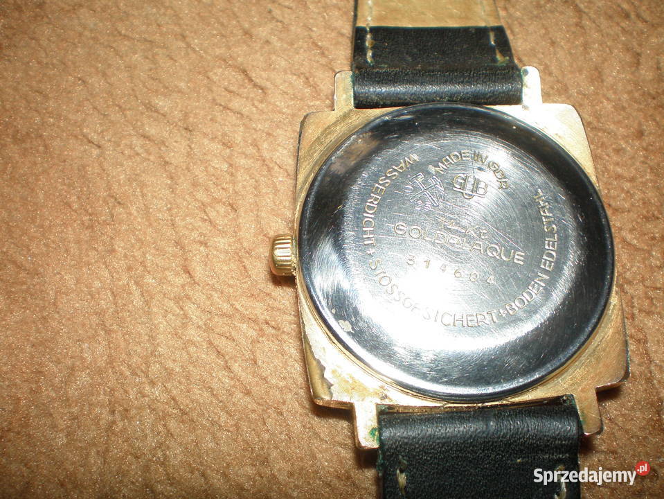 Zegarek męski Glashutte w złotym kolorze Używany Męskie Piekary Śląskie sprzedam
