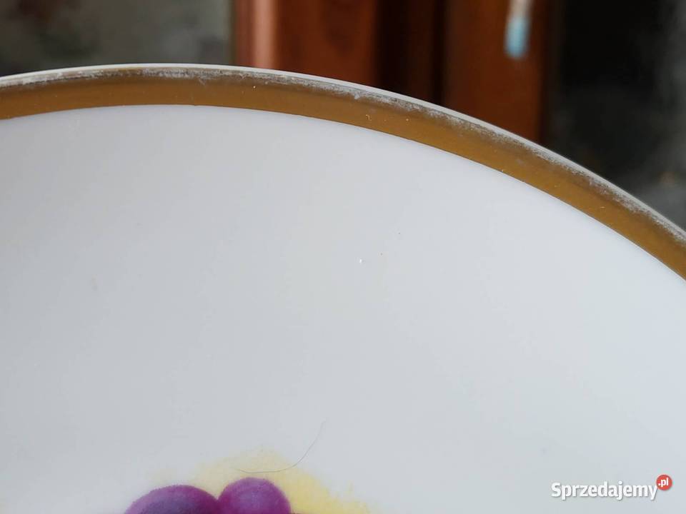 Paul Muller talerz z owocami z 1920 pomorskie Gdańsk