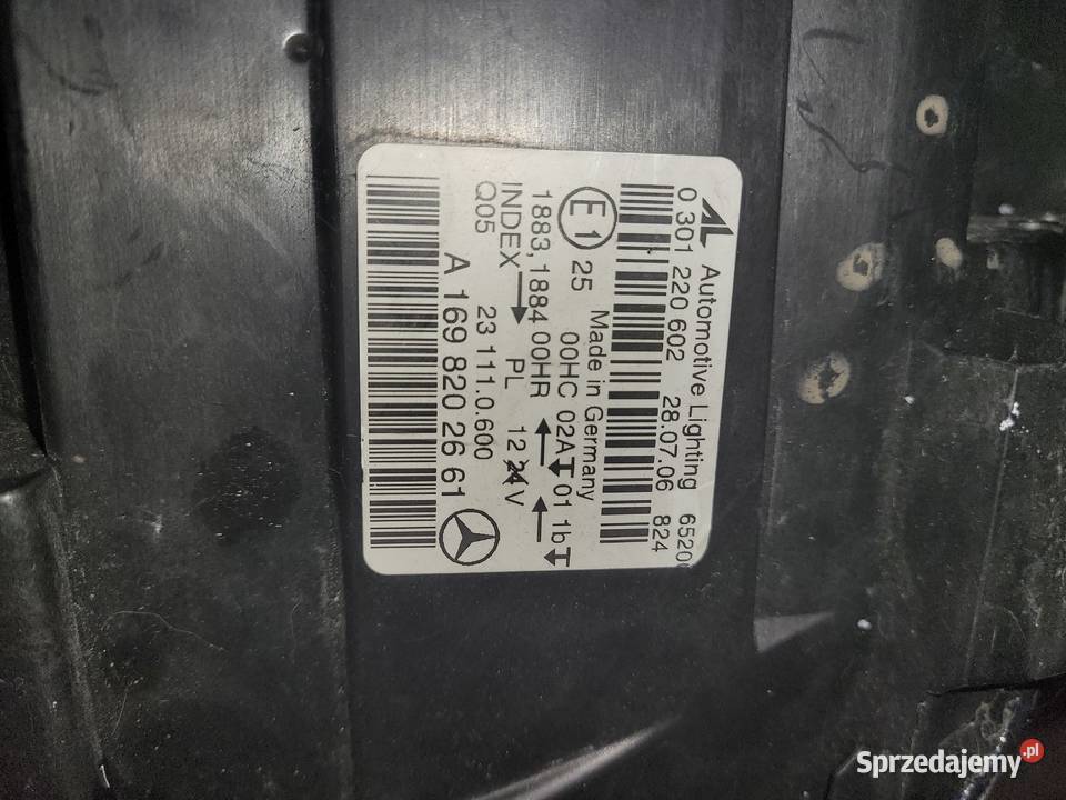 lampa prawa mercedes w 245 z 2008 roku Prawe lubelskie Lublin
